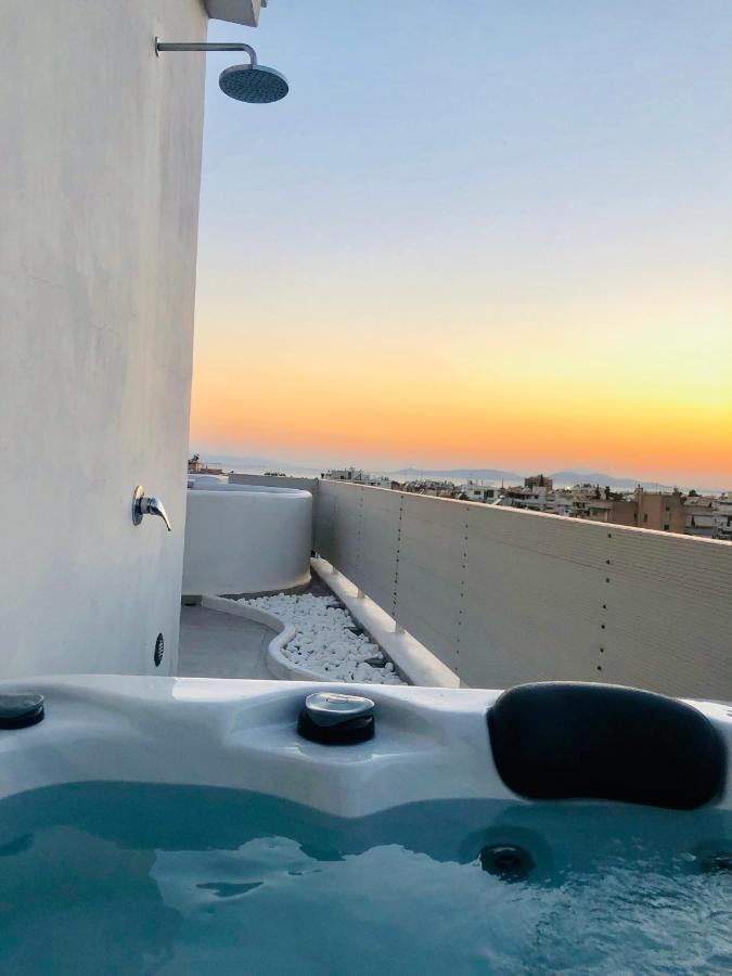 Amazing Suite At Glyfada With Sea View & Jacuzzi Athen Eksteriør bilde