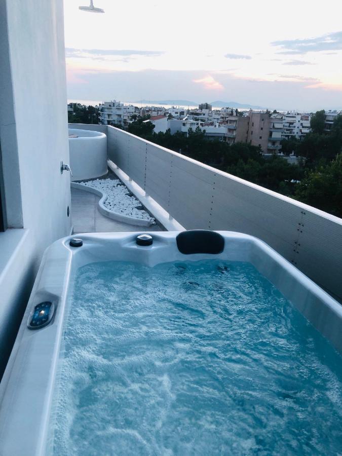 Amazing Suite At Glyfada With Sea View & Jacuzzi Athen Eksteriør bilde